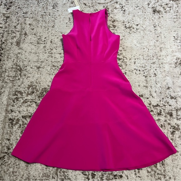 NWT Banana Republic Bright Pink Racerback Sleeveless Midi Dress size 0 Petite - Picture 12 of 14